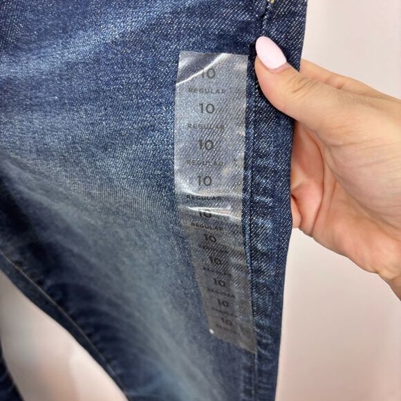 AE77 American Eagle Mom Jeans NEW with tags Size 10 Dark Wash - Picture 3 of 16